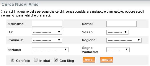 cercare nuovi amici