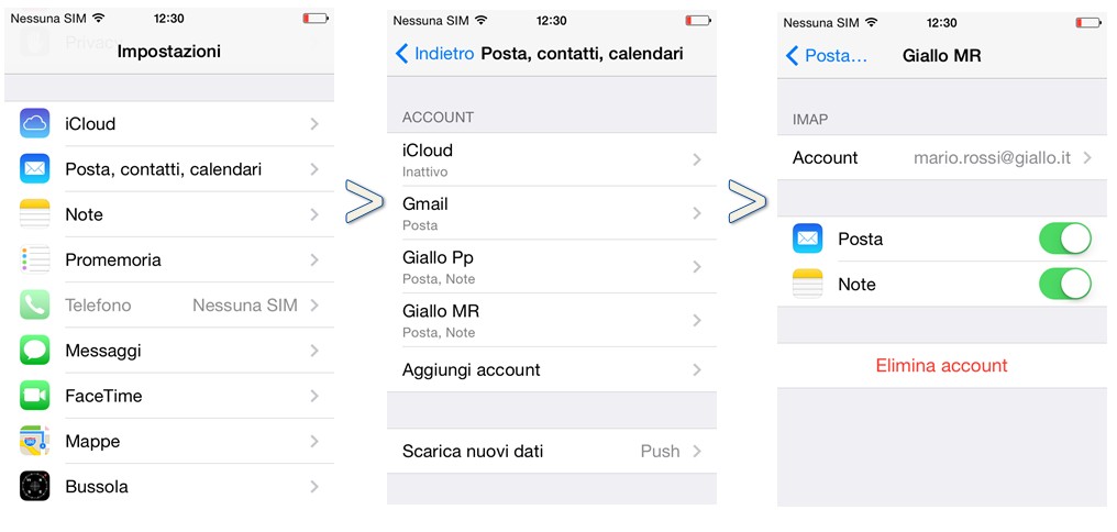 configurazione mail office 365 iphone