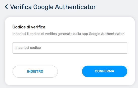 Passa alla App Google Authenticator - Libero Aiuto