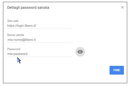 recuperare password mail  